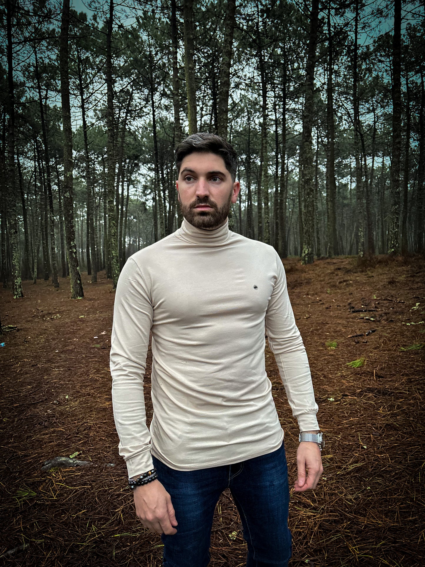 Rozertys Beige Turtle Neck