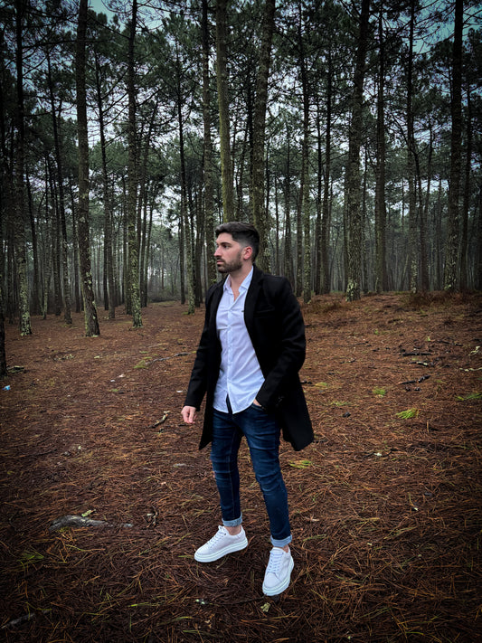 Rozertys wool coat Black