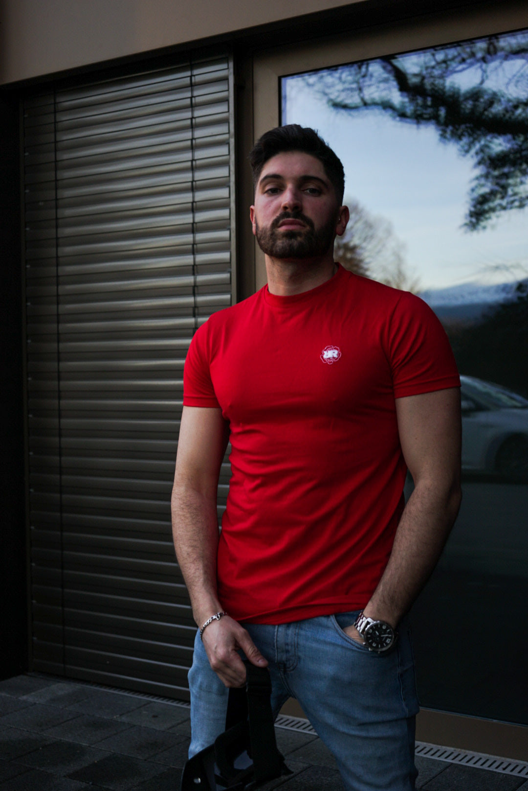 ROZERTYS RR PLAIN RED TEE