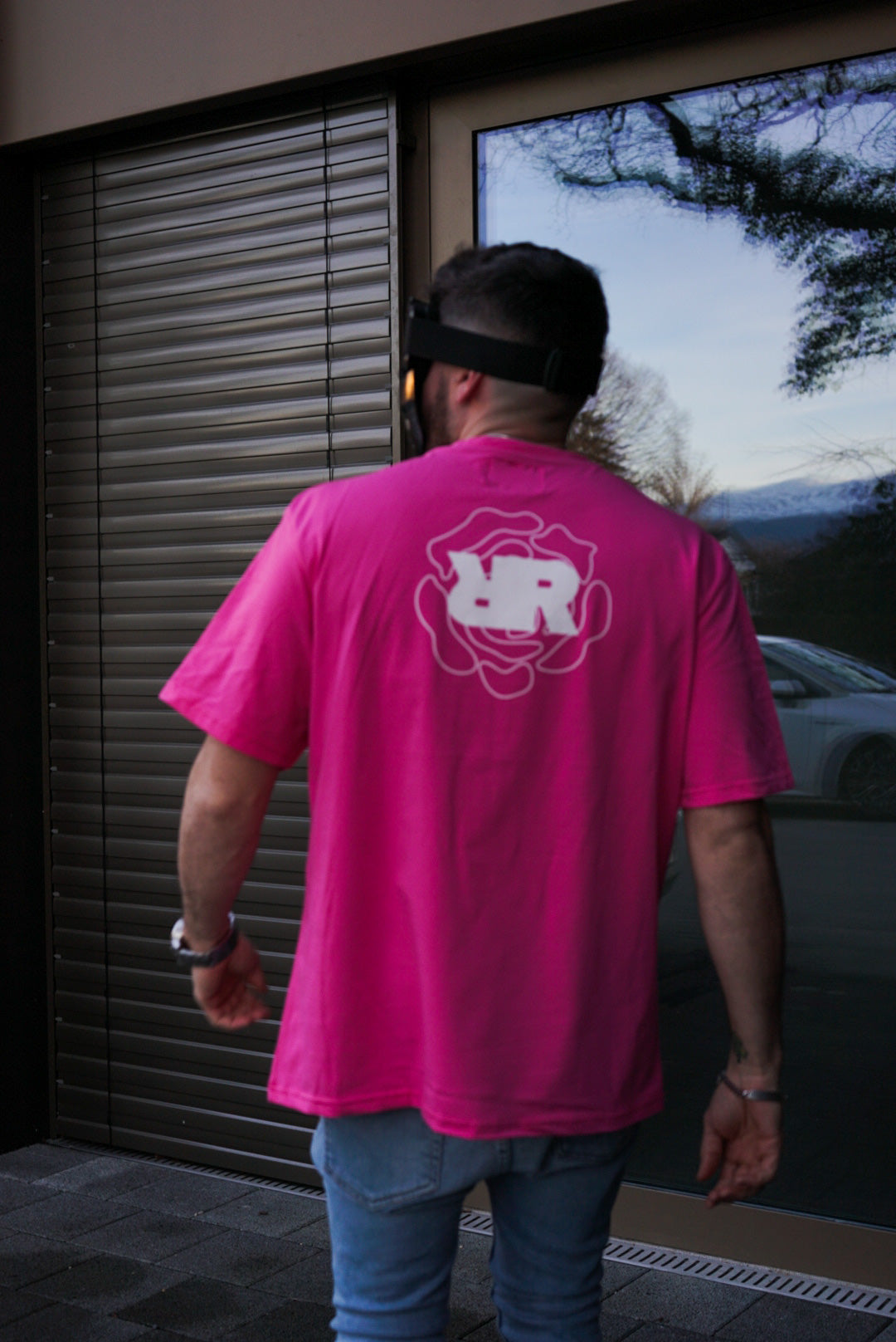 ROZERTYS RR PINK OVERSIZE TEE