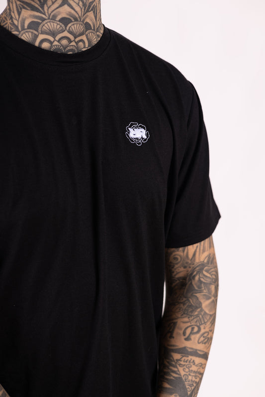 ROZERTYS RR PLAIN BLACK TEE