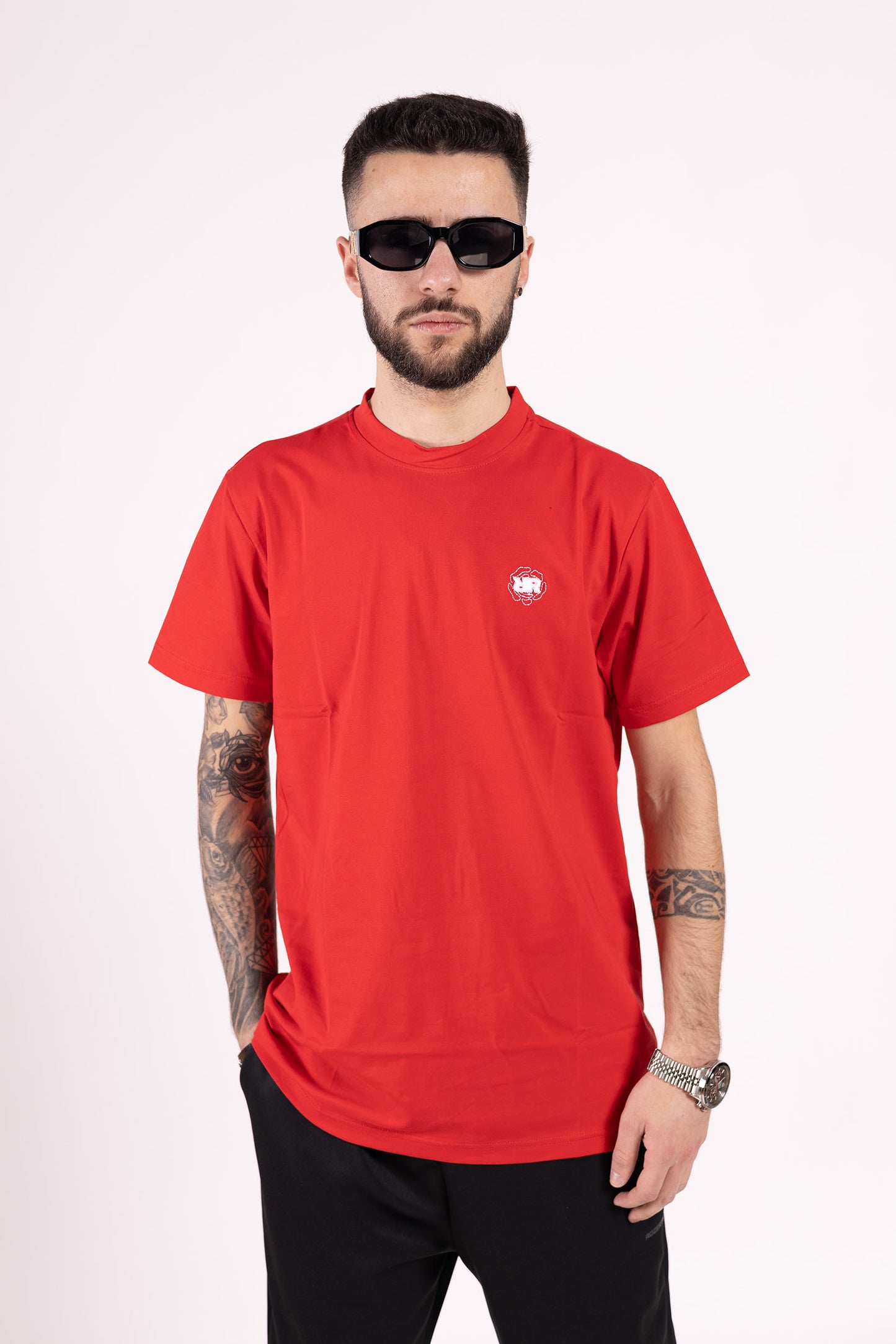 ROZERTYS RR PLAIN RED TEE