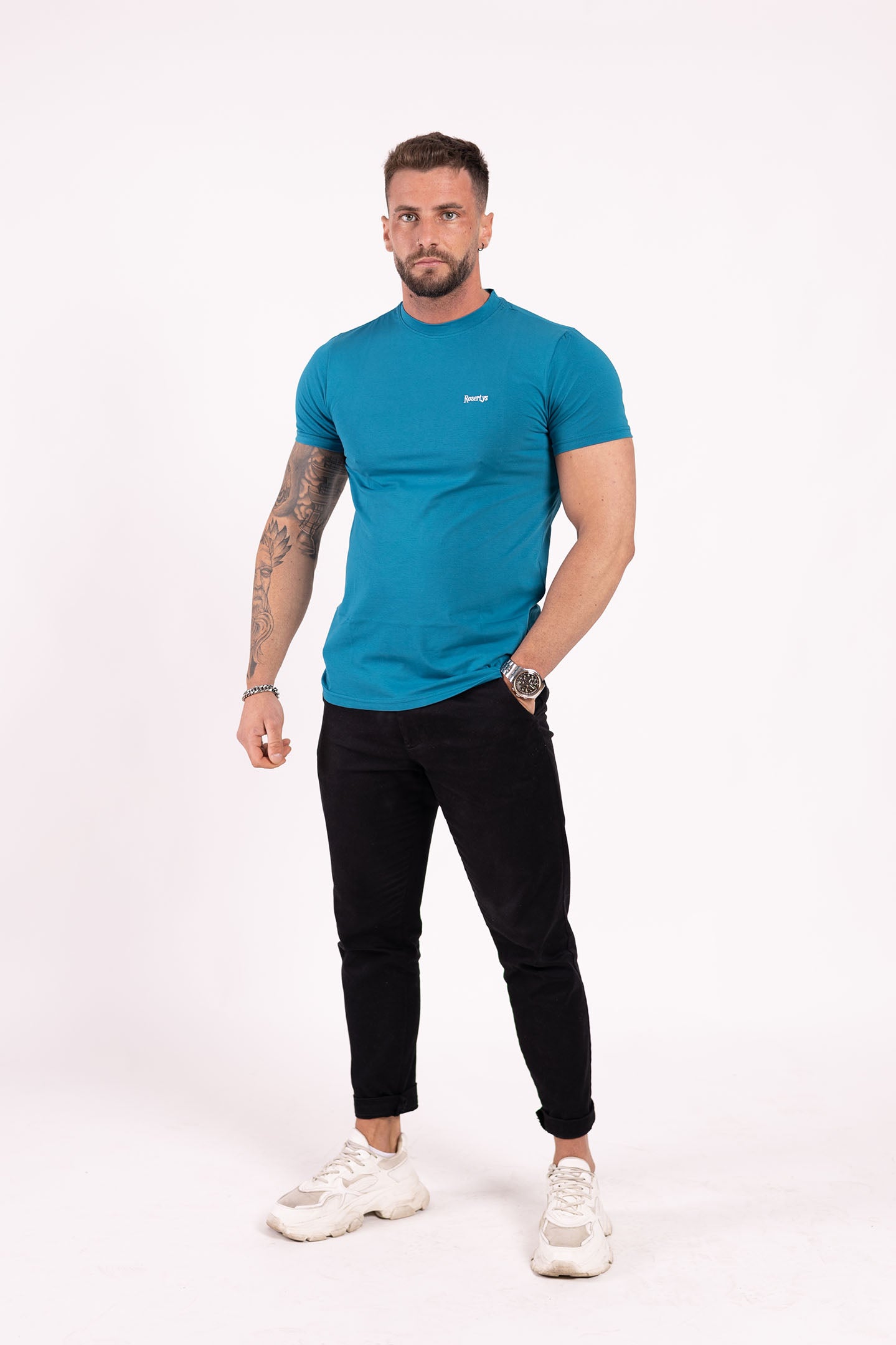 ROZERTYS PLAIN TURQUOISE TEE