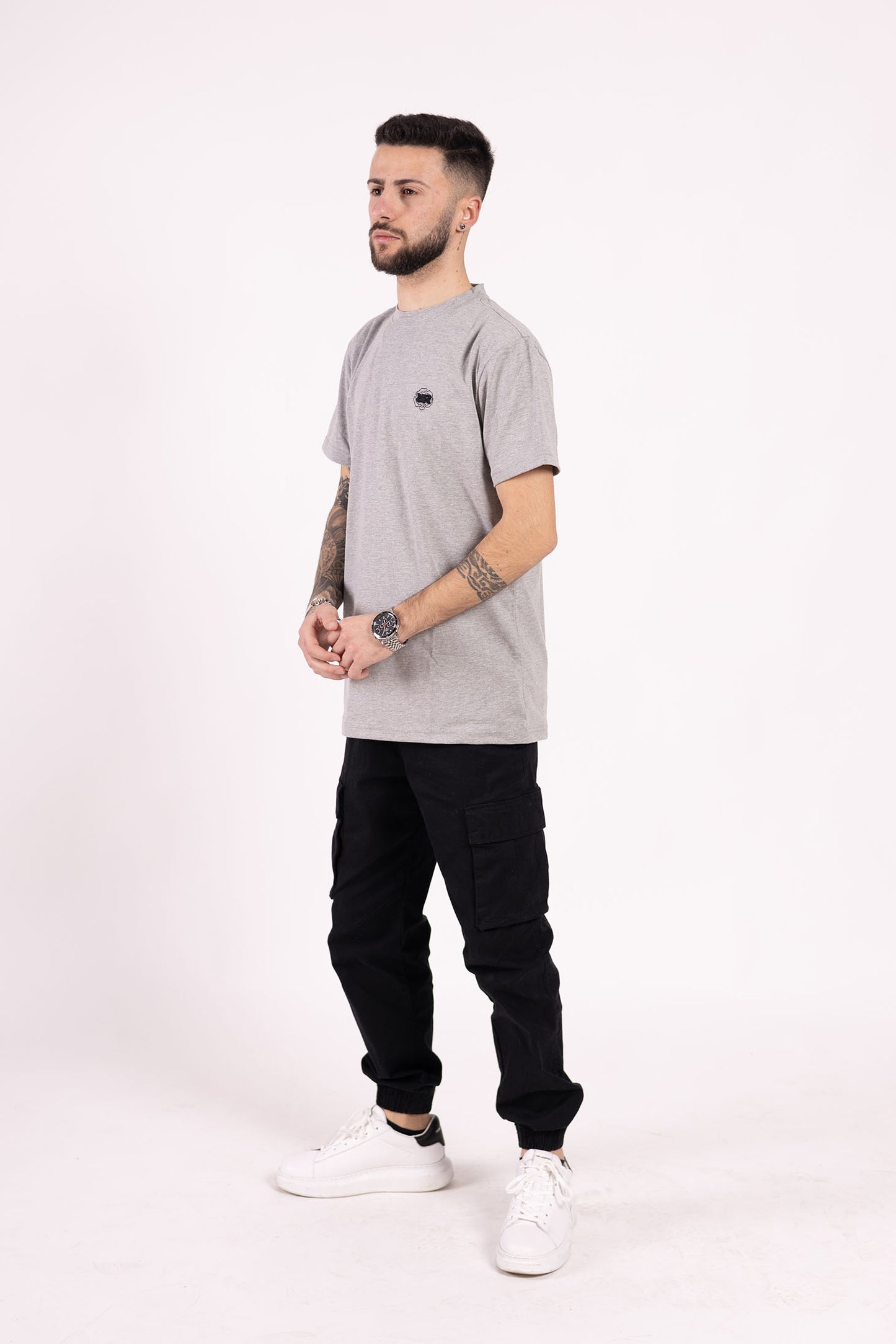 ROZERTYS RR PLAIN GRAY TEE