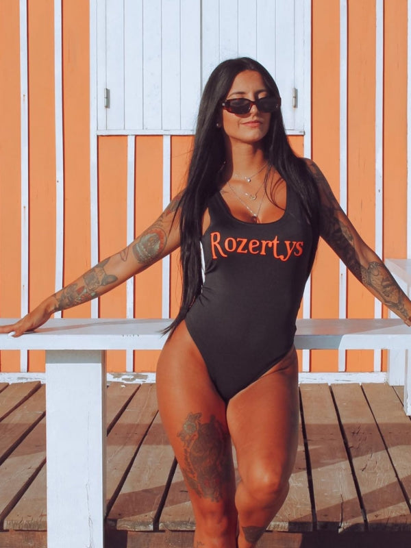 ROZERTYS BLACK BODY WITH ORANGE RELIEF LOGO