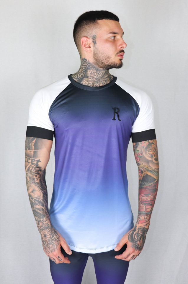 ROZERTYS GRADIENT BLUE TEE