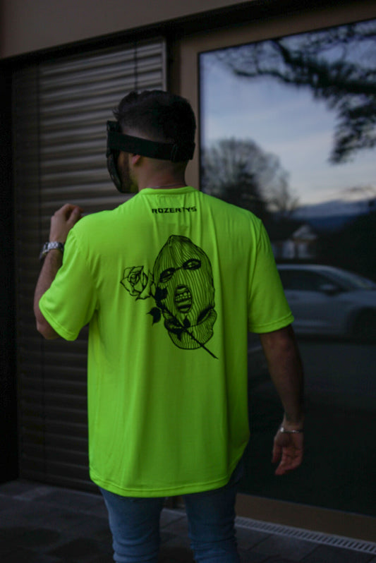 ROZERTYS EMBROIDERY FLUO OVERSIZE TEE