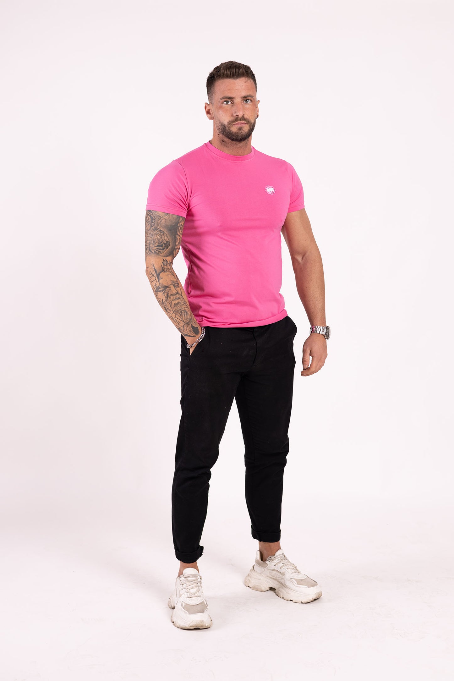 ROZERTYS RR PLAIN PINK TEE