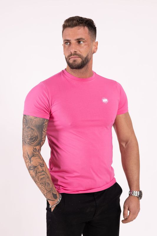 ROZERTYS RR PLAIN PINK TEE