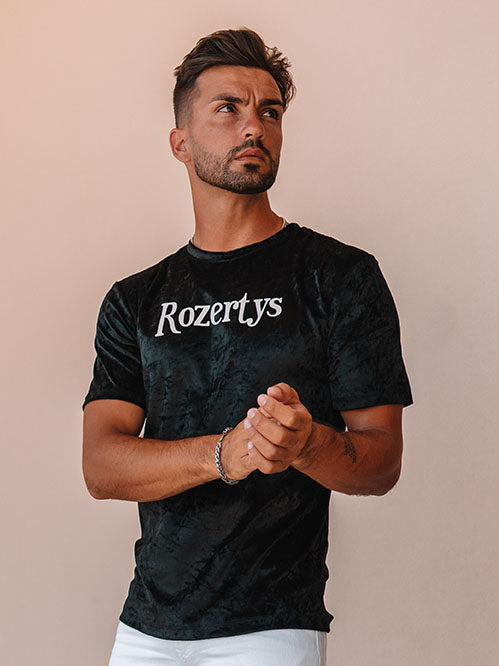 ROZERTYS BLACK VELVET TEE