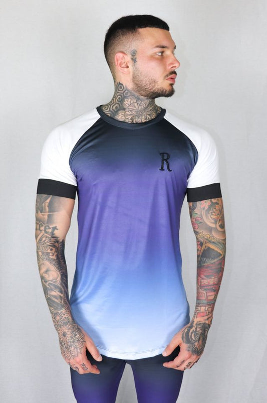 ROZERTYS GRADIENT BLUE TEE